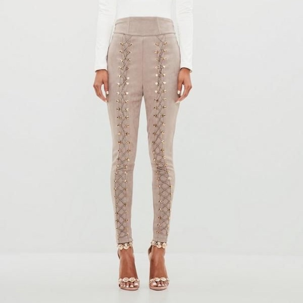 Peace + Love High Waisted Suede Pants